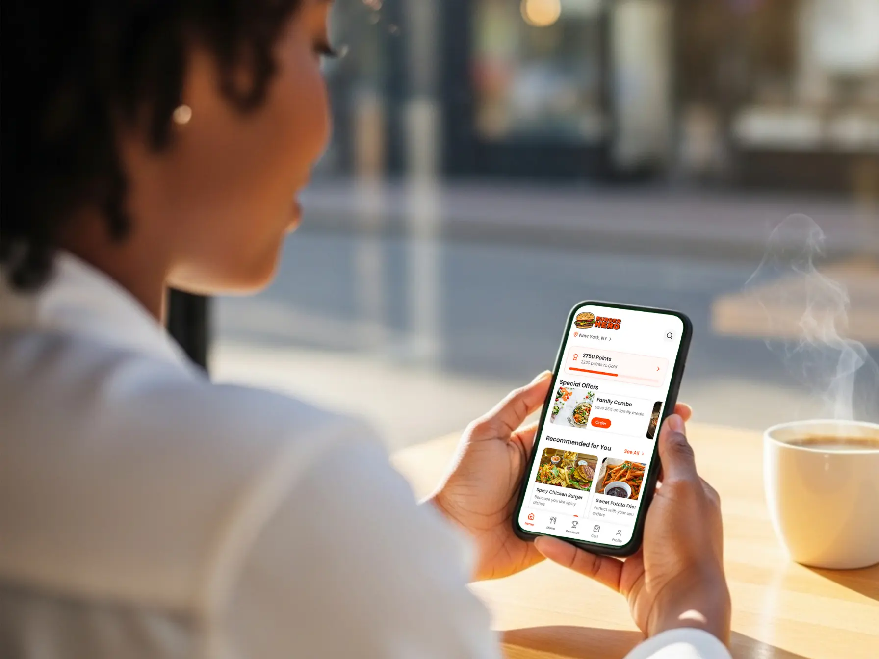 Community mobile app interface
